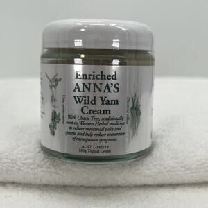 Anna's Wild Yam Cream Enriched Natural Remedy *SEALED*